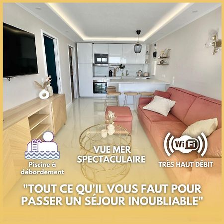 Luxueux Appartement - Vue Mer - Piscine - Free Parking - Monaco Cap-d'Ail Exterior photo