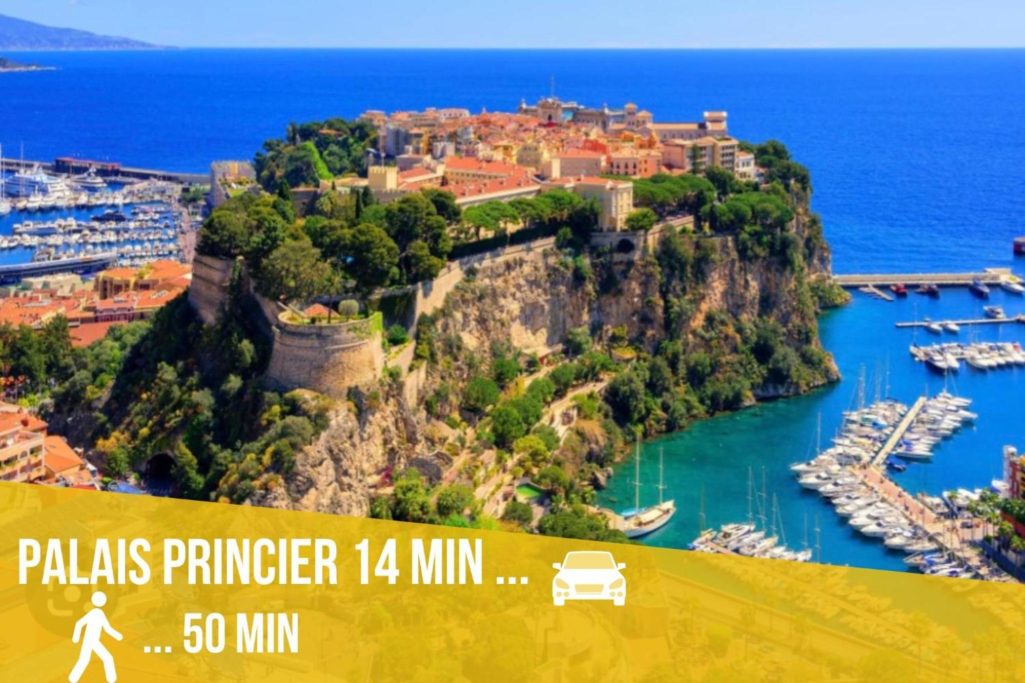 Luxueux Appartement - Vue Mer - Piscine - Free Parking - Monaco Cap-d'Ail Exterior photo